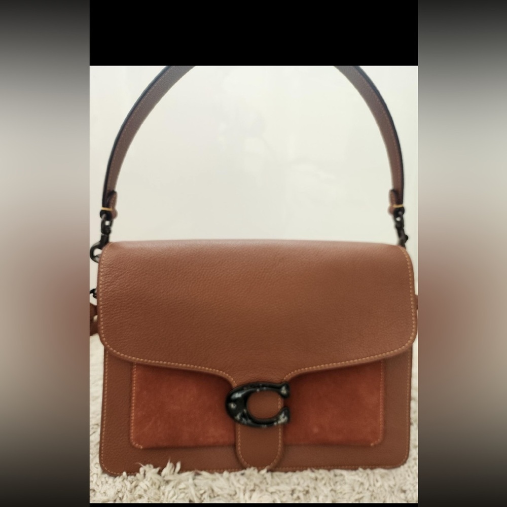 Coach Tabby Shoulder Bag 26 Pebble Leather and Suede 1941 Saddle 79334